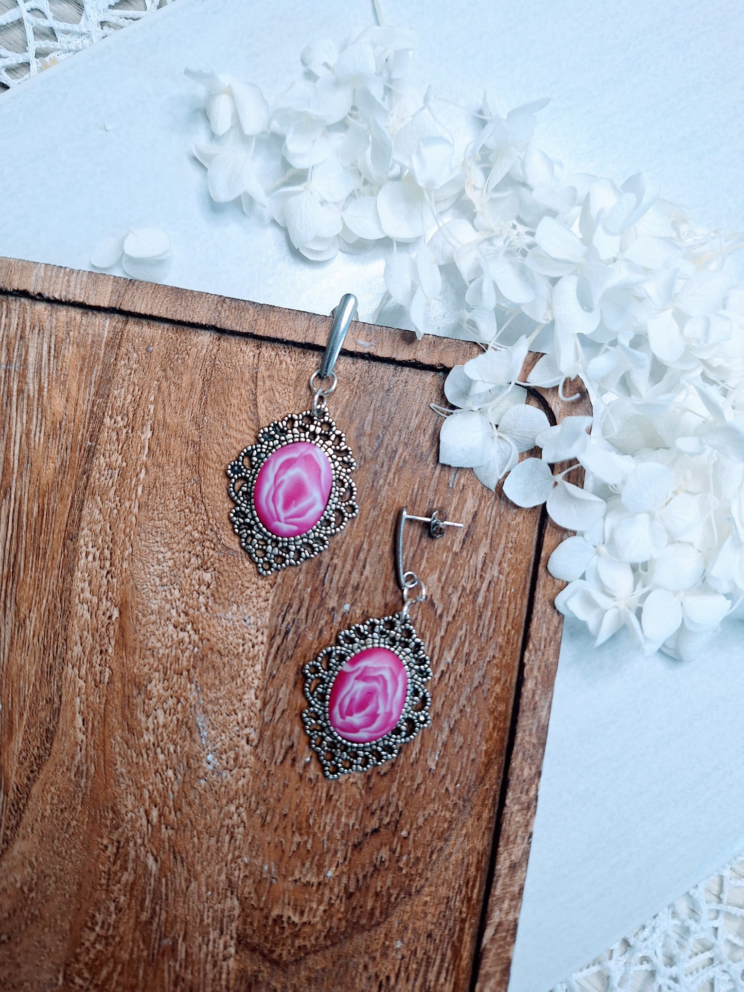 Boucles d&rsquo;oreilles Délices de Roses🌹