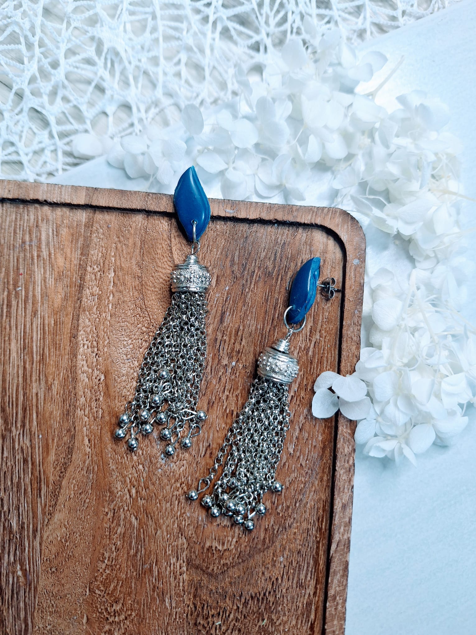 Boucles d&rsquo;oreilles Pendy Blue🩵