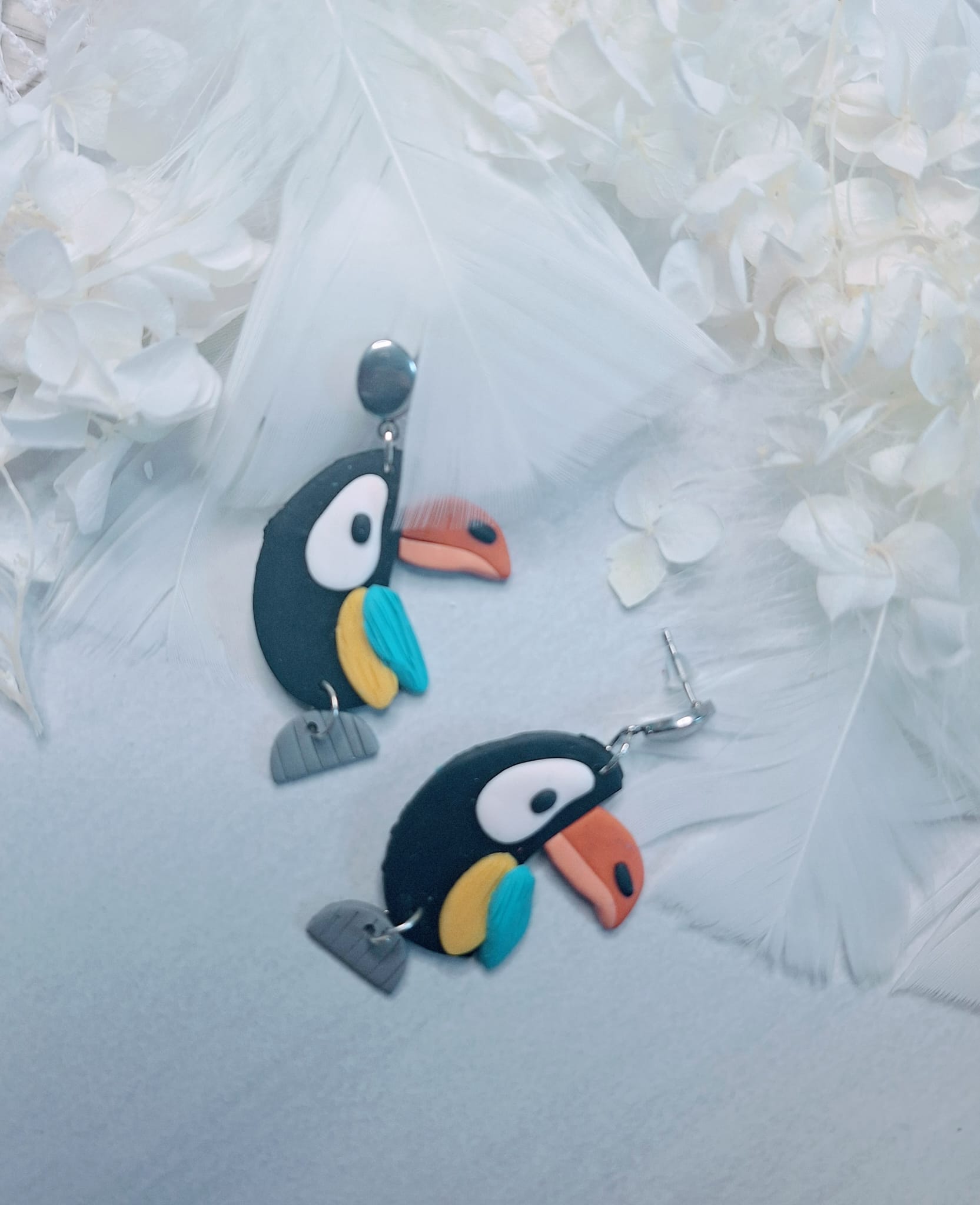 Boucles d&rsquo;oreilles Toucan 🪺