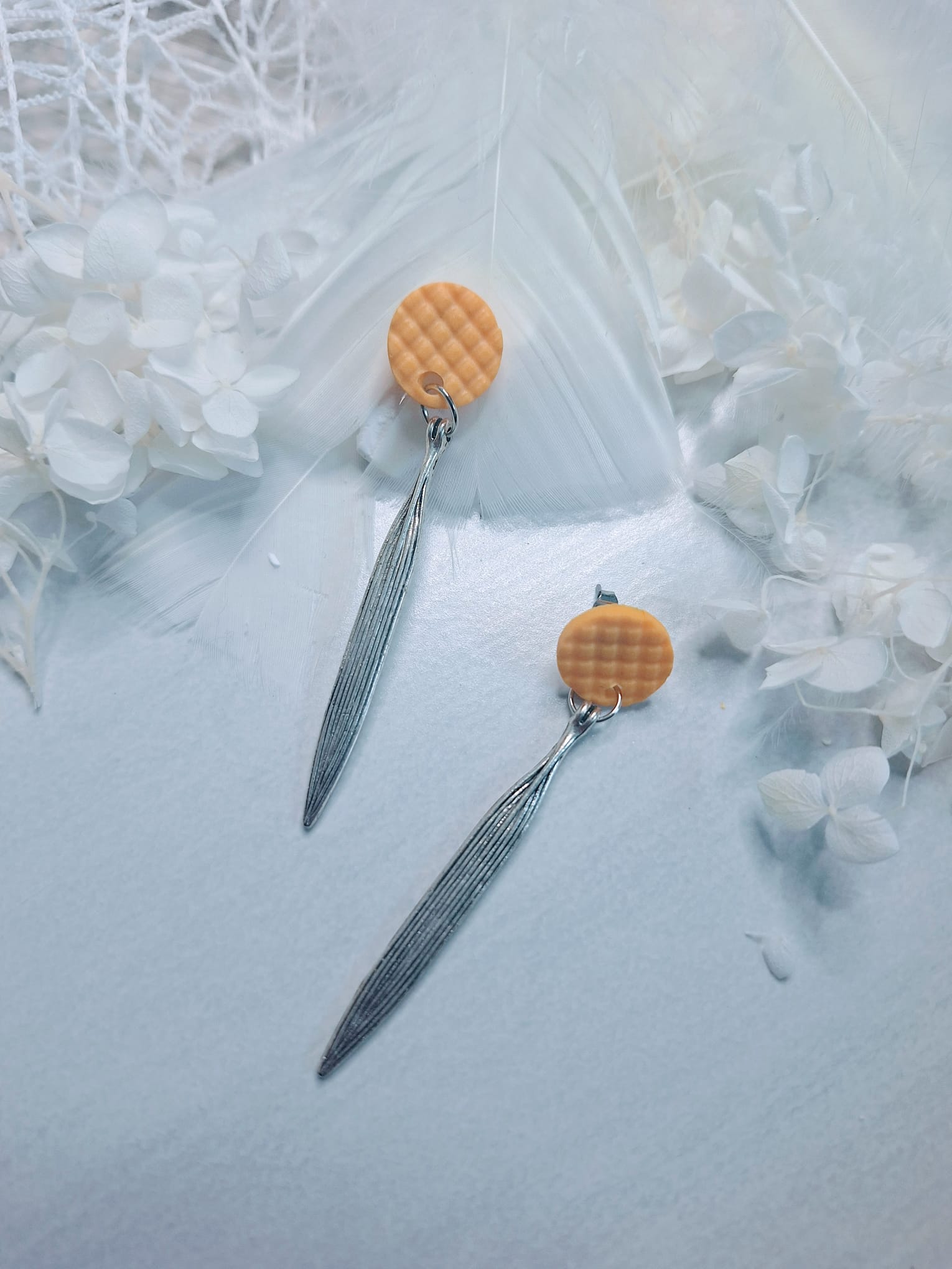 Boucles d&rsquo;oreilles Feuilles Jaunes 🍁