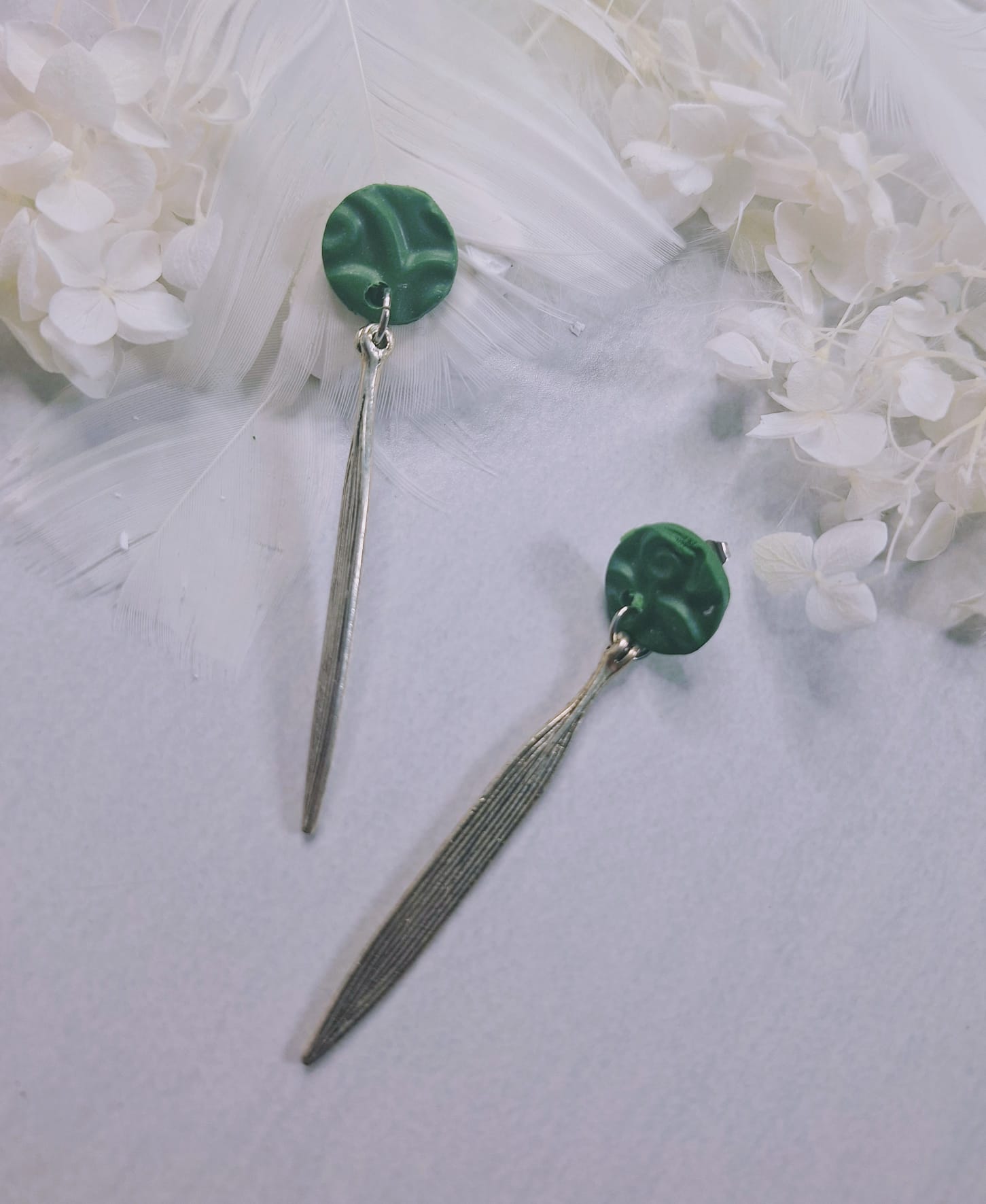 Boucles d&rsquo;oreilles Pic vert ⚔