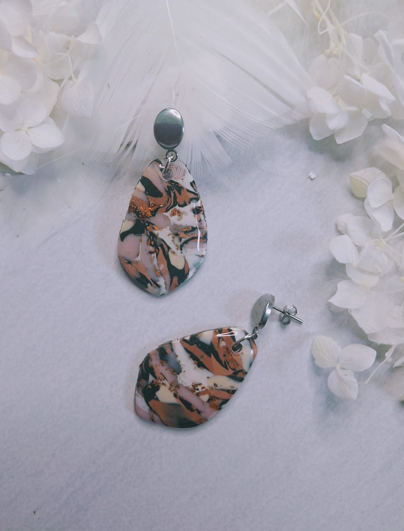 Boucles d&rsquo;oreilles Terrazo 🧩
