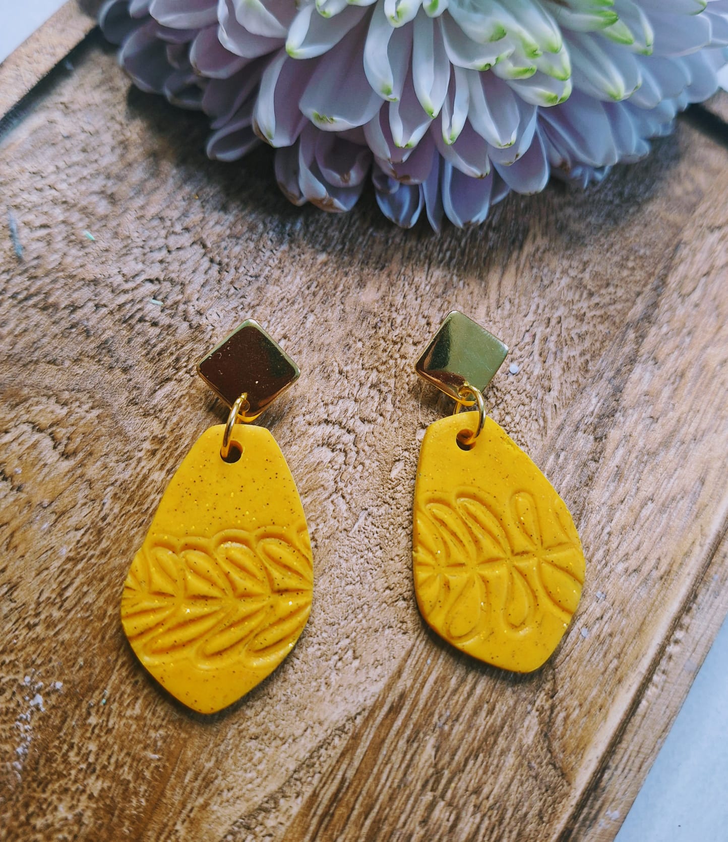 Boucles d&rsquo;oreilles Or trapézien 🔸